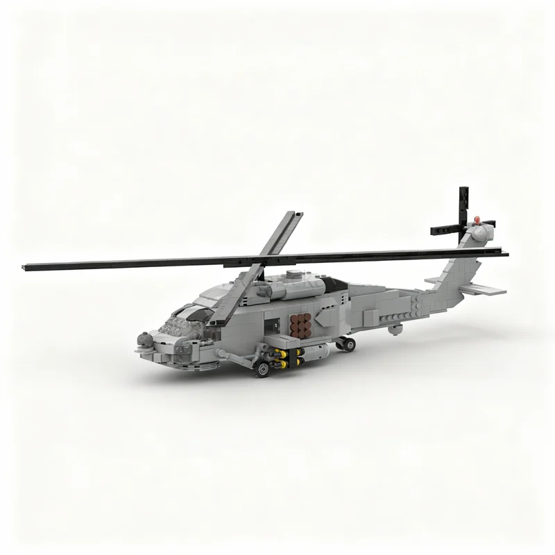 846 Piezas MOC Modelo Creativo MH-60R Seahawk, Bloques de Construcción Coleccionables, DIY, Regalo, Exhibición para el Hogar