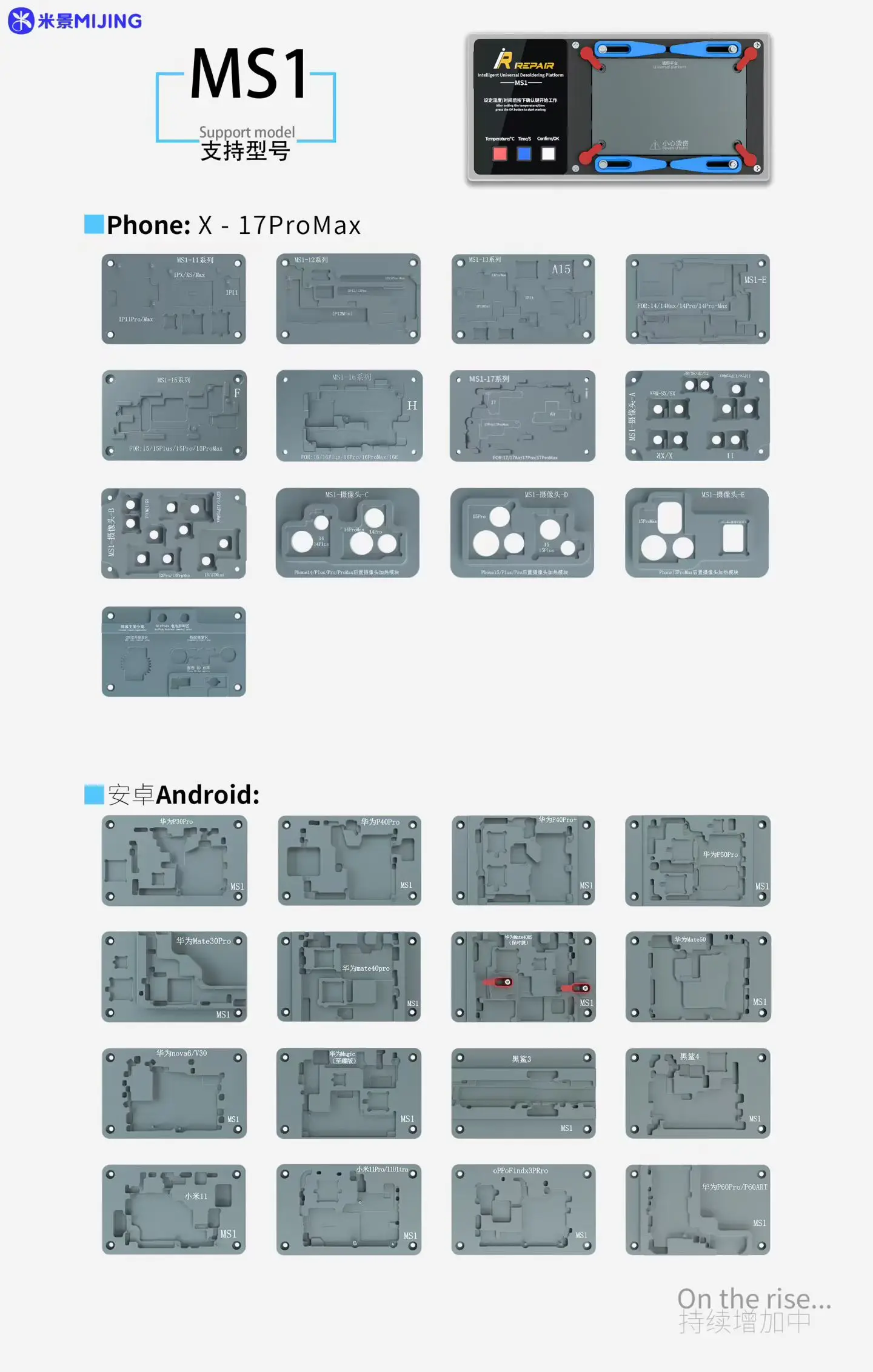 

Верстак с подогревом MIJING MS1 — это деталь серии Apple X-17, используется для склеивания среднеслойной материнской платы и сдувания процессора.