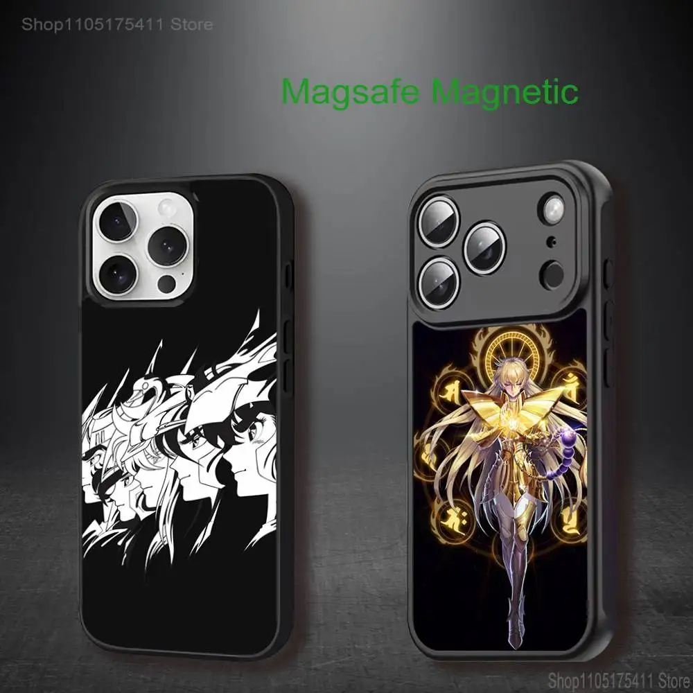 

Saint-Seiya-Virgo Shaka Phone Case For iPhone 17,16,15,14,13,12,11,Pro,Max,Plus,Mini,SE4,E Magnetic Magsafe Wireless Charging