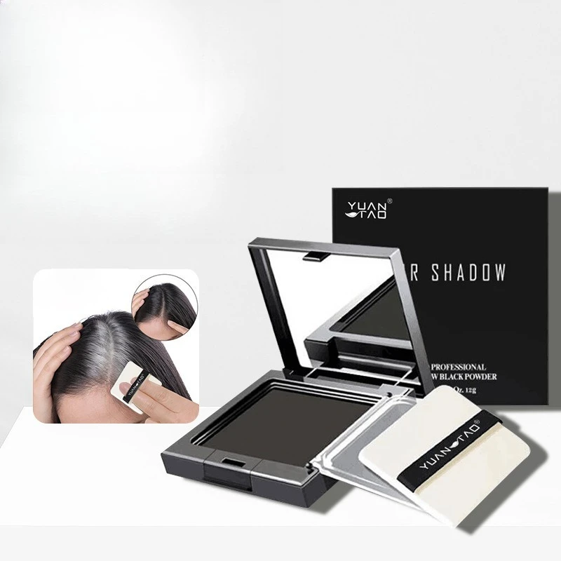 

Одноразовая пудра для краски для волос, чтобы заполнить лоб, прикрывает белый корень волос, краска для волос, парикмахерская пудра