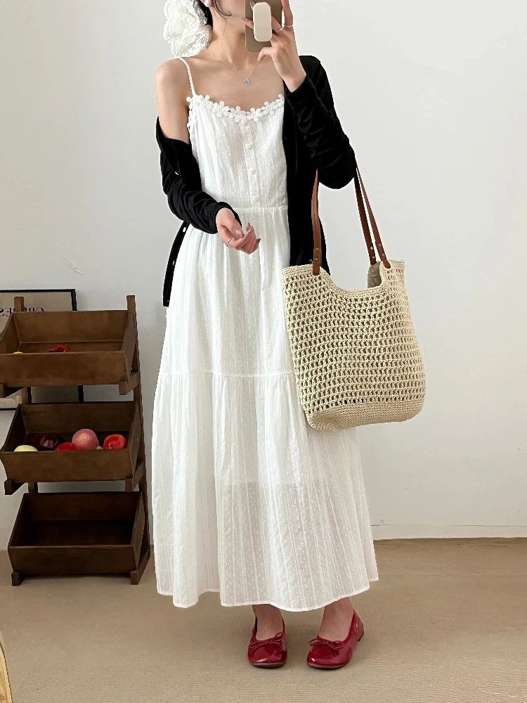 

Sweet Sle Кружева Strapl A-Line Длинное платье больших размеров Женское повседневное платье с высокой талией Princ Cut Summer Dr Pear Ape Body pe