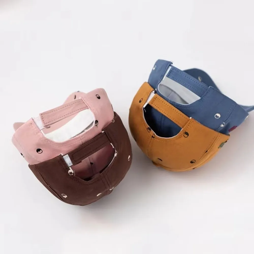 

Korean Thin Duck Tongue Hat Printed Cotton Children Baseball Hats Boys Girls Outdoor Peaked Cap Sunscreen Visors