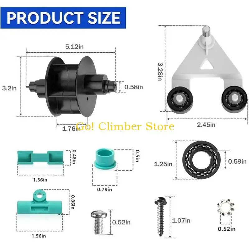 Q84C 24Pieces Pool Cleaner Service Pack with Plastic Replacement Format for AXV417WHP 621DAT 604WHP Models for Routine Pool
