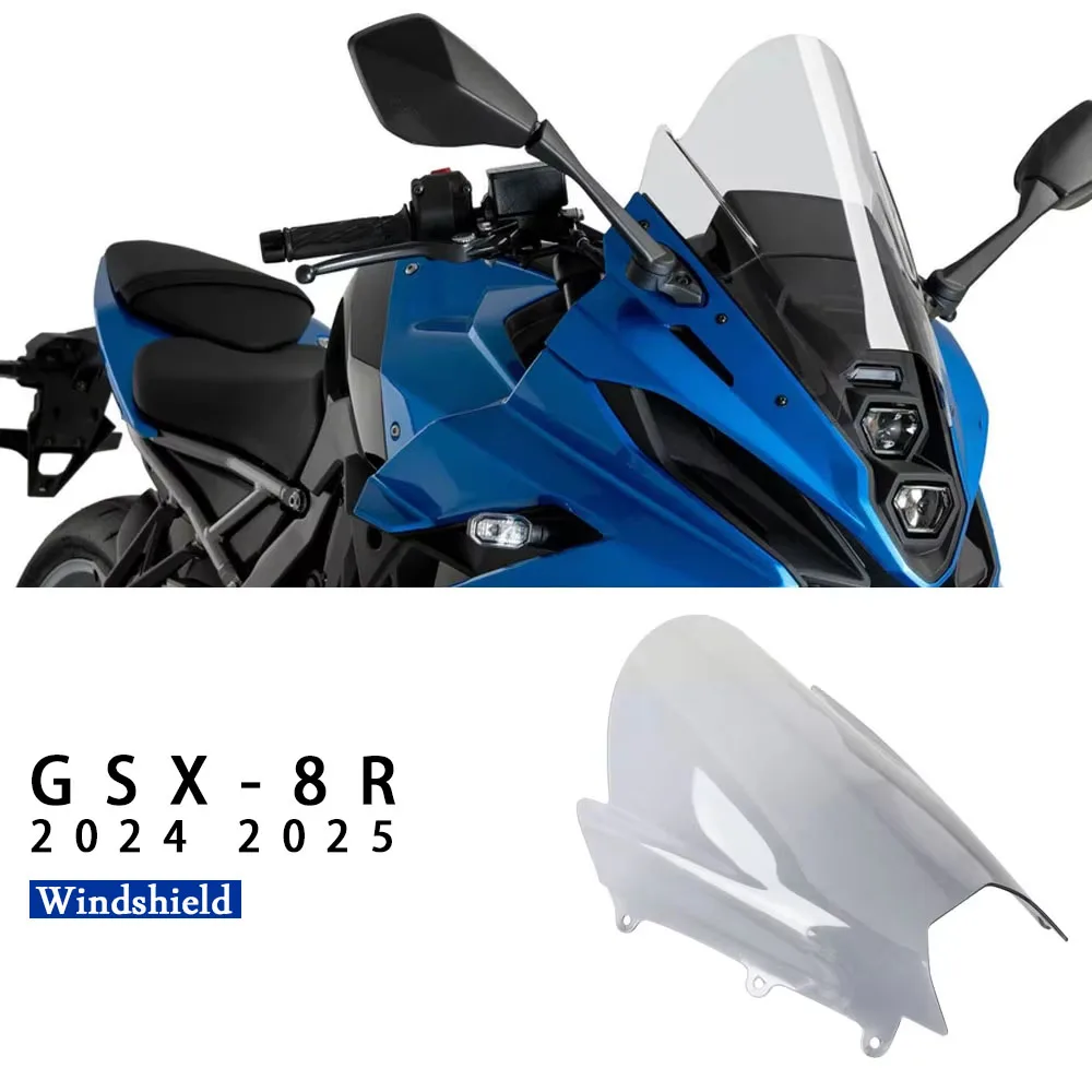 

New Motorcycle Accessories Windscreen Windshield Wind Shield Screen Protector For Suzuki GSX-8R GSX 8R GSX8R 2024 2025