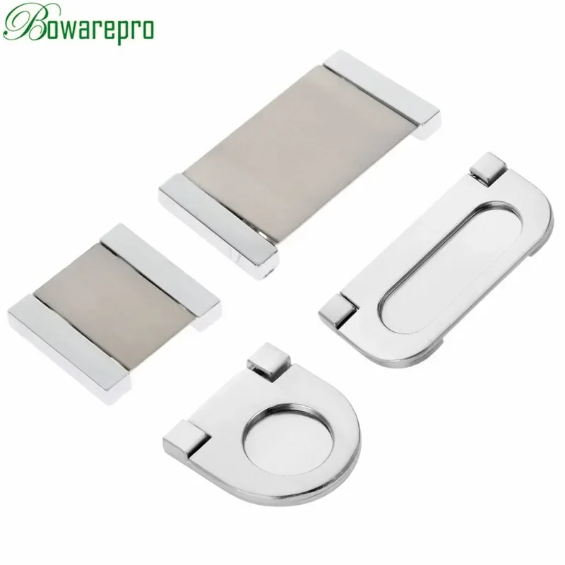 bowarepro Cupboard Drawer pull hands door knob sliding door concealed knobs hidden Recessed Pating window handles Surface Mount