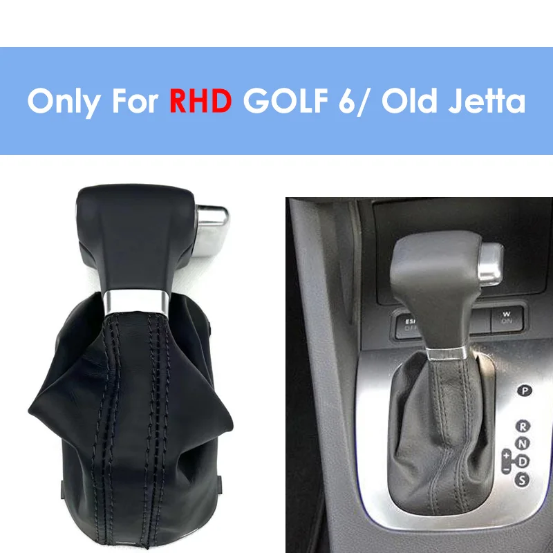 For RHD VW golf 6 Old Jetta  Right Hand Driver Automatic Gear Shift Knob With Cover Gear Shift Hand For Car Interior Parts