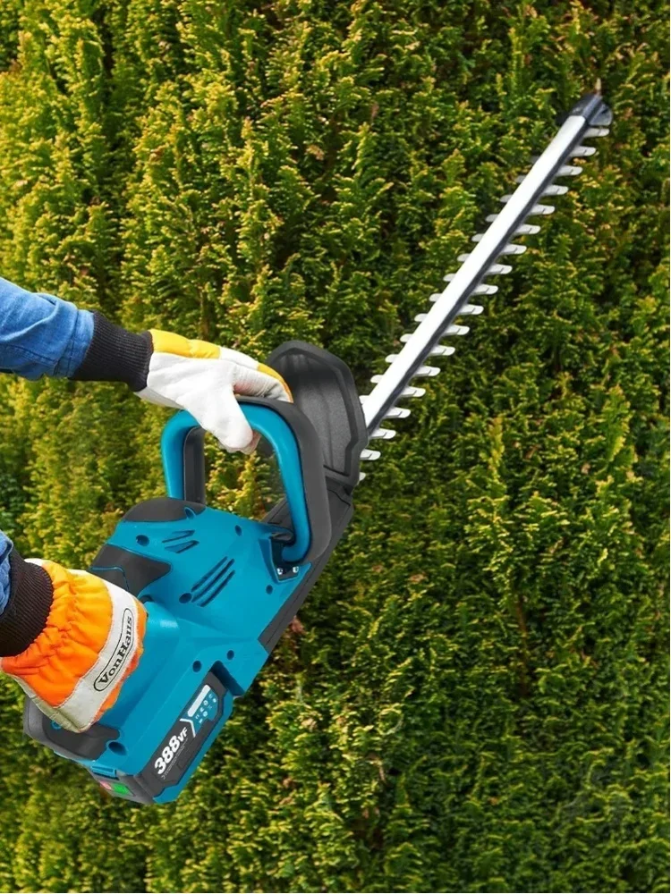 YOFIDRA Kabelloser Elektrischer Heckenschneider 2000W 15000RPM Astsäge Rasenmäher Garten-Trimmwerkzeug für Makita Akku