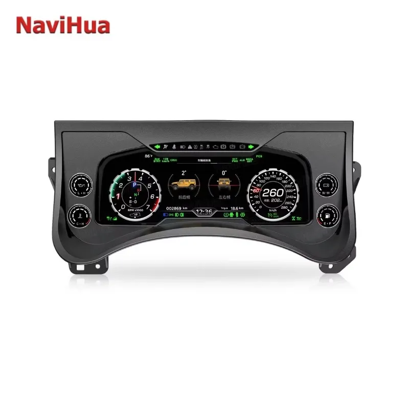 26 Style New Design Car Digital Cluster Auto Speedometer Linux System Virtual Cockpit LCD Dashboard For Hummer H2 2003 2009