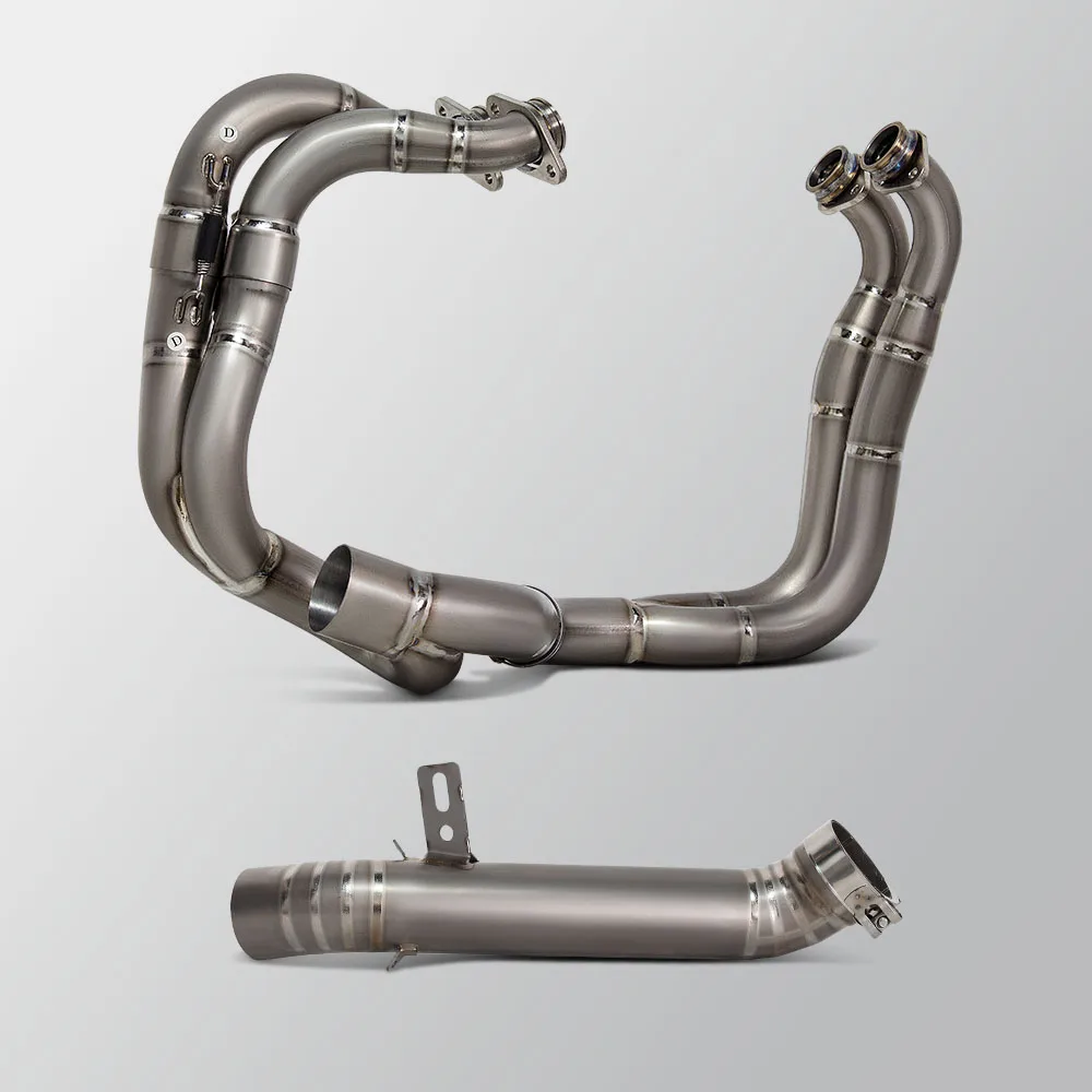 Motorcycle Full System Kit Racing Front Manifold Pipe Escape Muffler With Net For Aprilia RSV4 Factory Tuono V4 Factory 2009-14