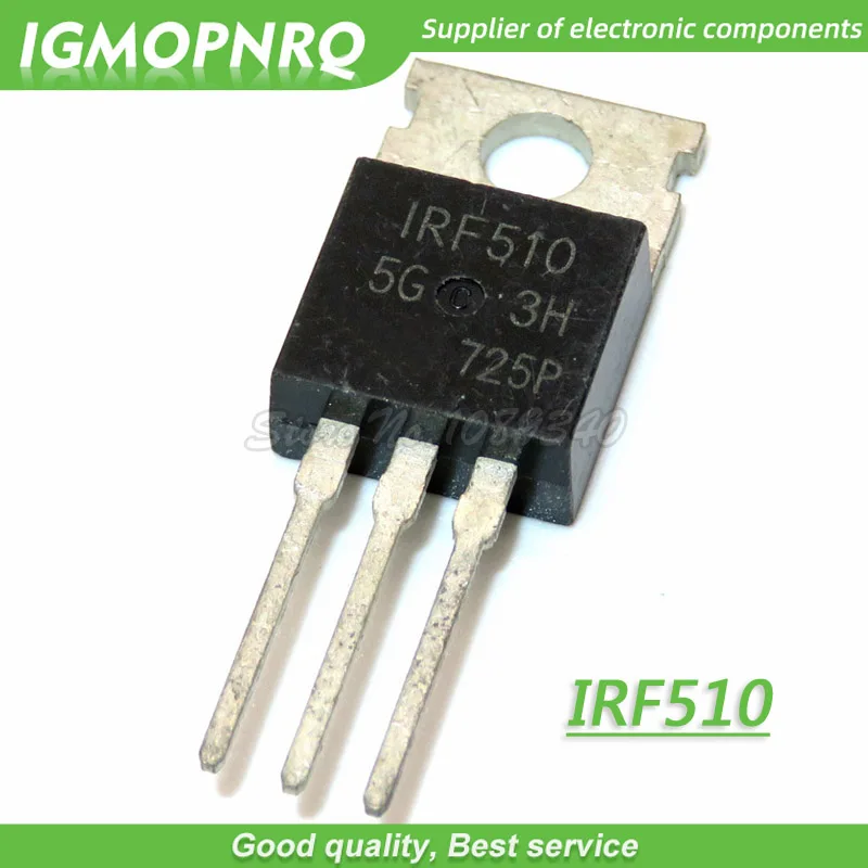 10pcs/lot free shipping IRF510PBF IRF510 F510 MOS field effect tube pipe 5.6A 100V TO-220 100% new original