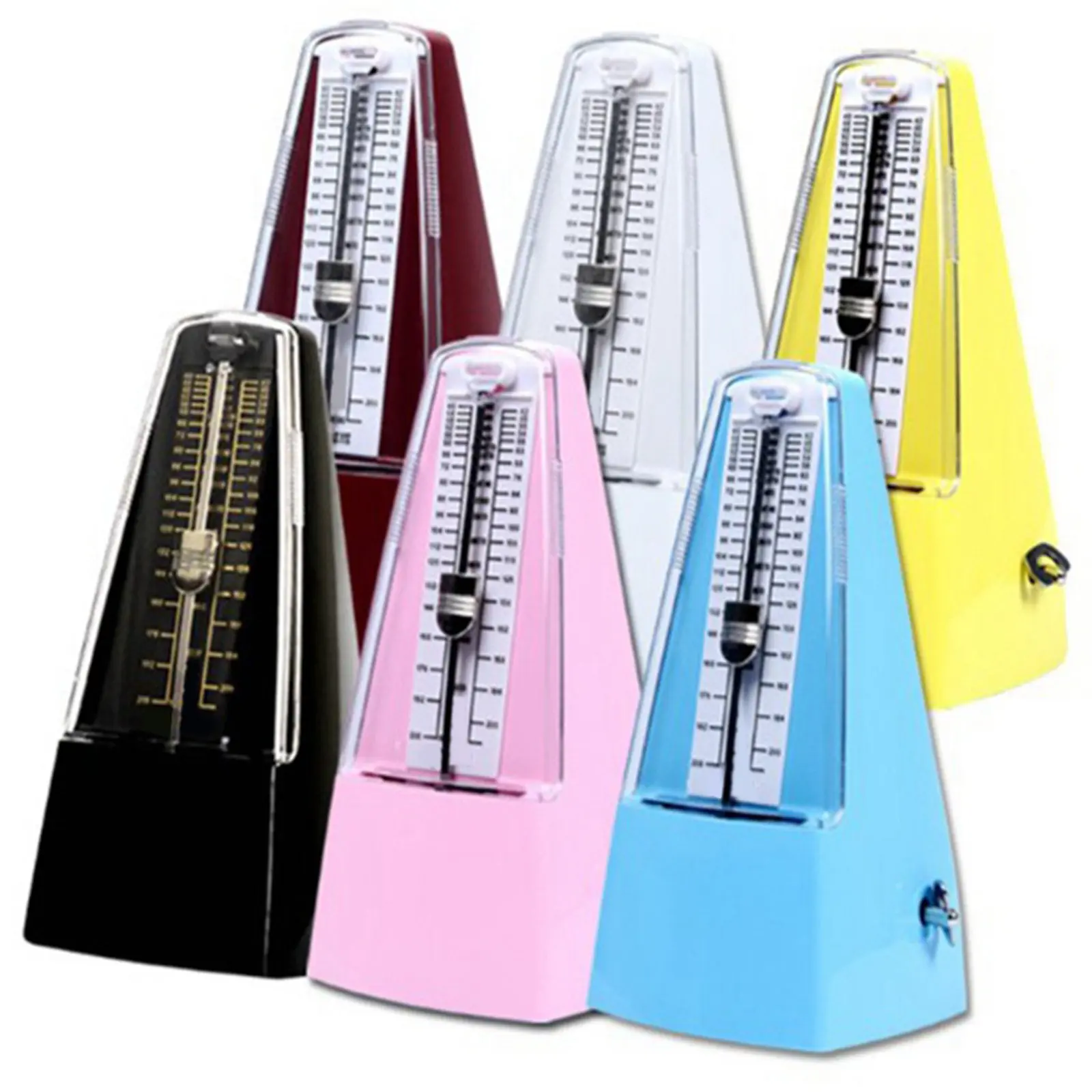 Mechanical Metronome Red High Precision Loud Click Clear Sound for Piano Guitar Violin Bass Effective Rhythm Practice Tool