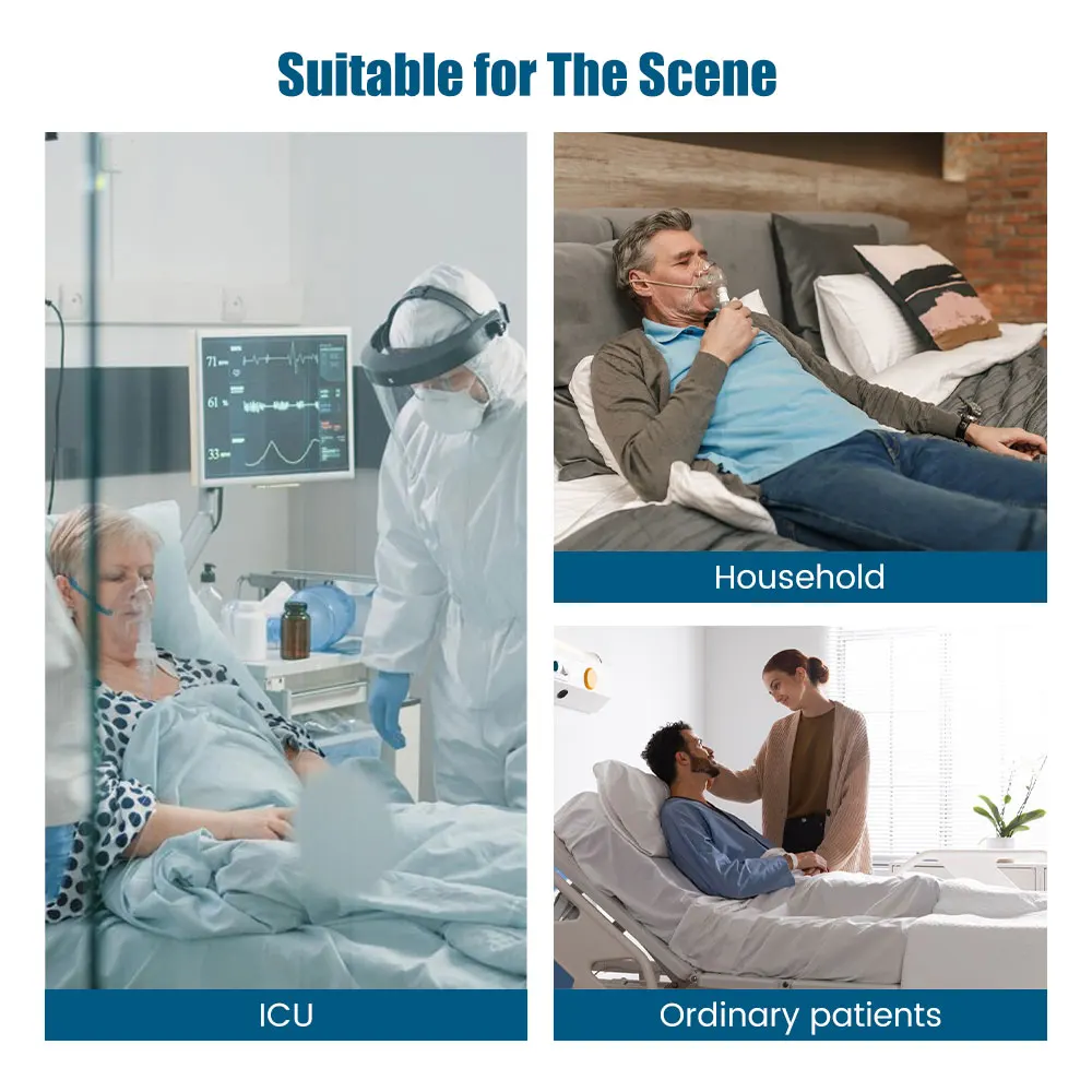 قناع الوجه الكامل CPAP Auto CPAP BiPAP مع عصابة رأس تستخدم لوسادة السفر النوم المعونة مكافحة توقف التنفس الشخير الطبية الهواء التنفس #3