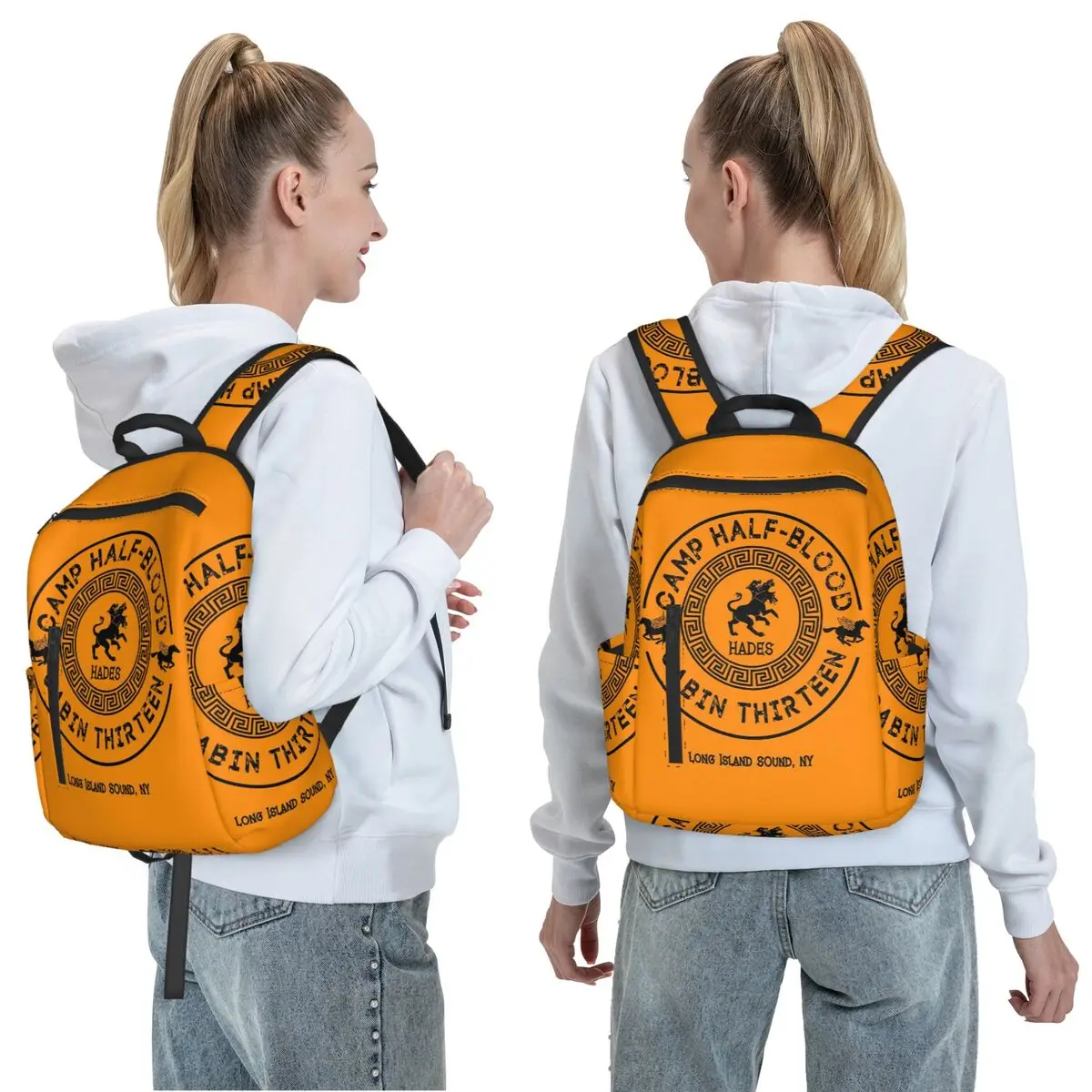 Cabin Thirteen - Hades - Percy Jackson - Camp Half-Blood Backpack Daypack Children BookBag School Bag Shoulder Bags Men Women