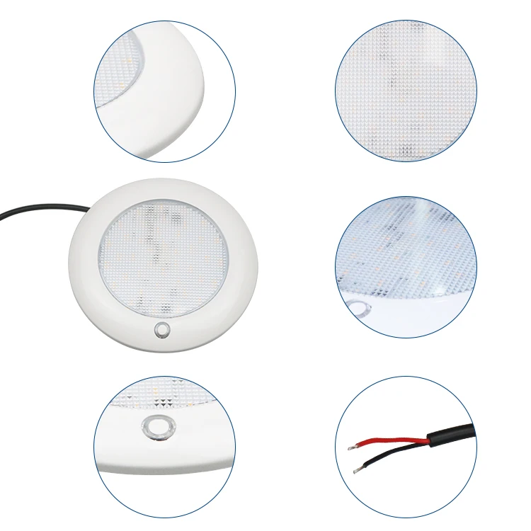 10-30V LED marine yacht Lamp Plastic &PC warm white 3200K Indoor lighting navigation Light