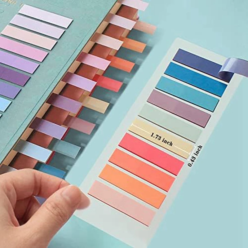 Books Tabs For Annotating,Sticky Tabs Clear Sticky Notes, Morandi Page Markers For Notebooks