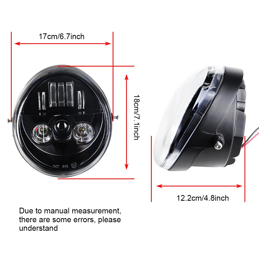 2026 Factory Direct LED Headlight Suitable for Harley VRSC V-ROD MUSCLE Harley Motorcycle Headlights