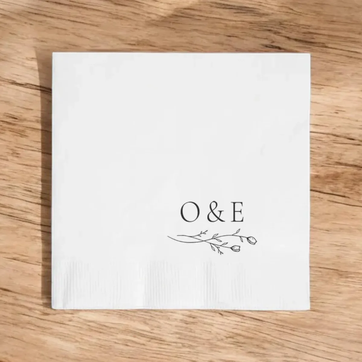 50pcs Personalized Napkins - Monogrammed Initials Custom Napkins, Engagement Party, Wedding Napkin Cocktail Cake, Bridal Shower