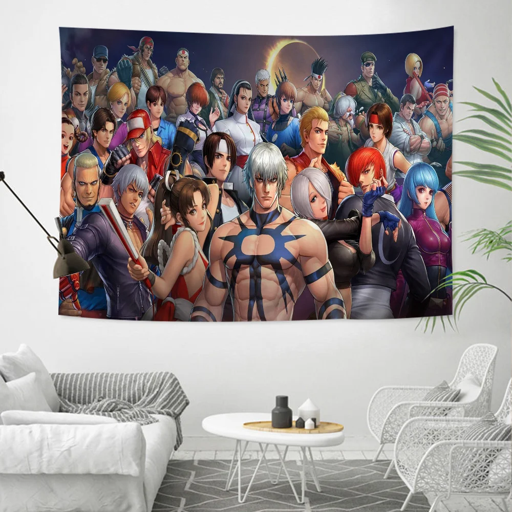 King of Fighters Printed Large Wall Tapestry Hanging Tarot Hippie Wall Rugs Dorm Art Home Decor