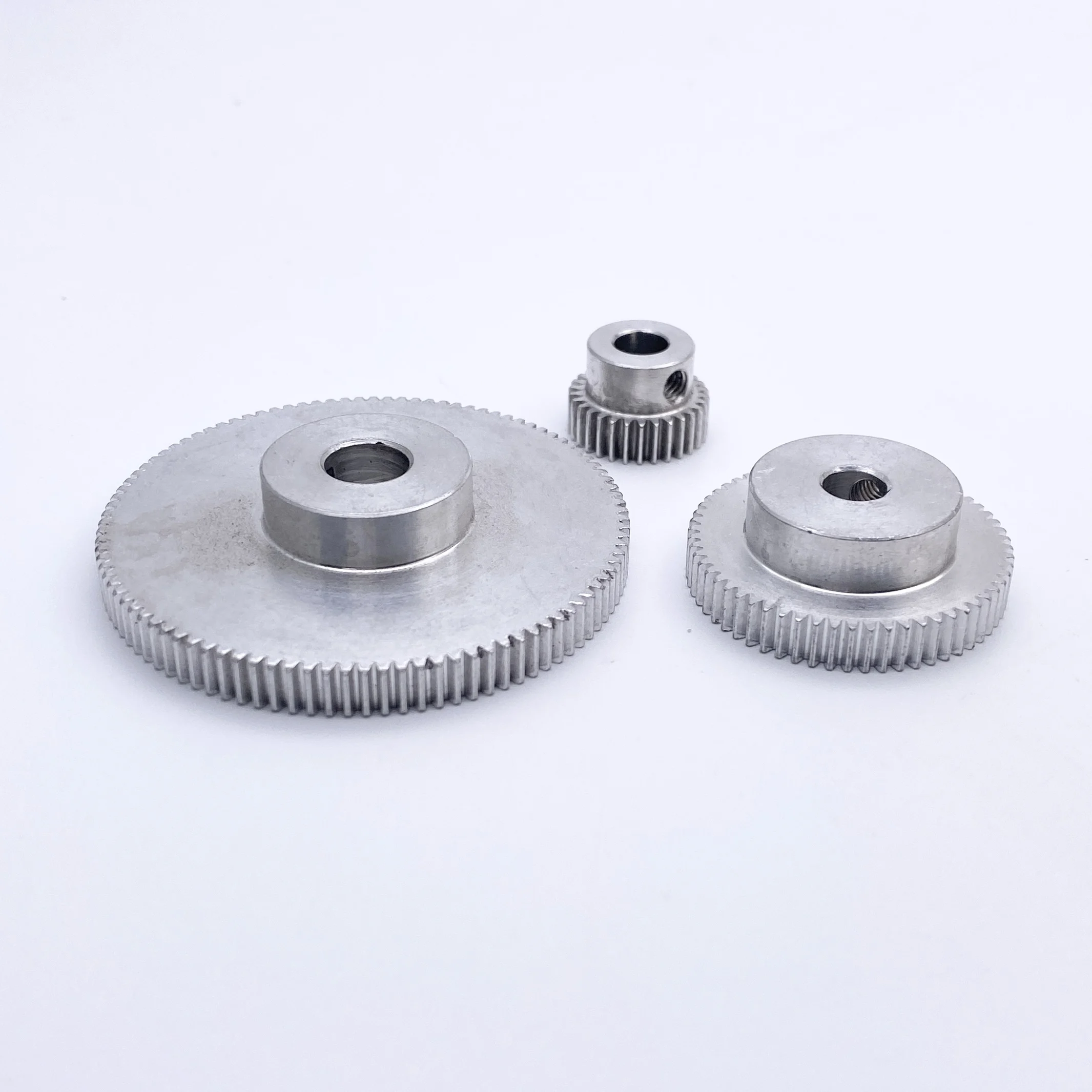 0.5M 30/40/50/60/65/94/100/120 Teeth 4/5/6/8/10/12mm Aluminum Alloy Step Gear