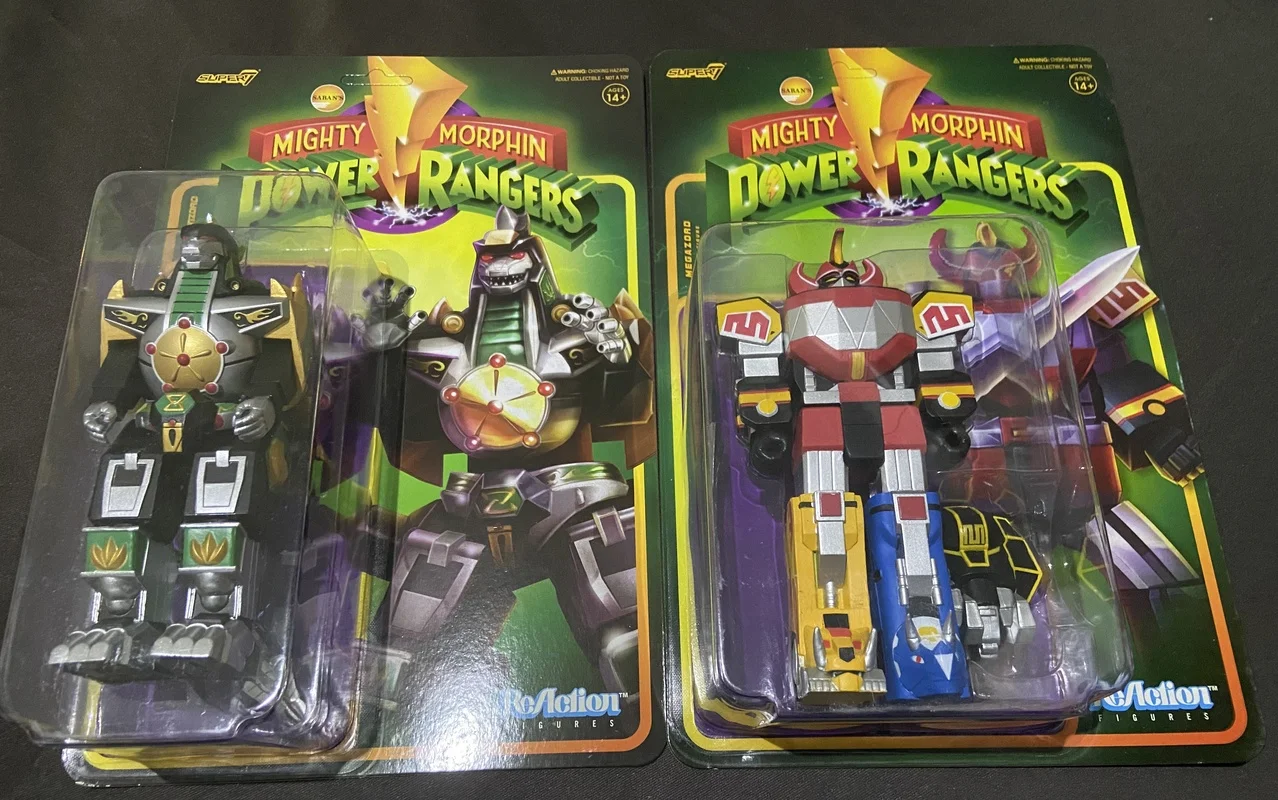 Figurines d'action Super7 Pudgy Pig Megazord Putty Patroller Green Ranger, 3,75 pouces, soldat masculin, jouet tendance, cadeau, en Stock