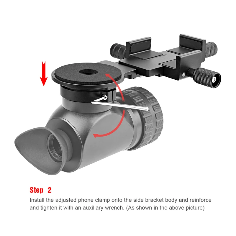 Universal Smartphone Adapter Telescope Microscope Monocular 40-46mm Eyepiece Phone Mount Holder Aluminum Alloy Video Recording
