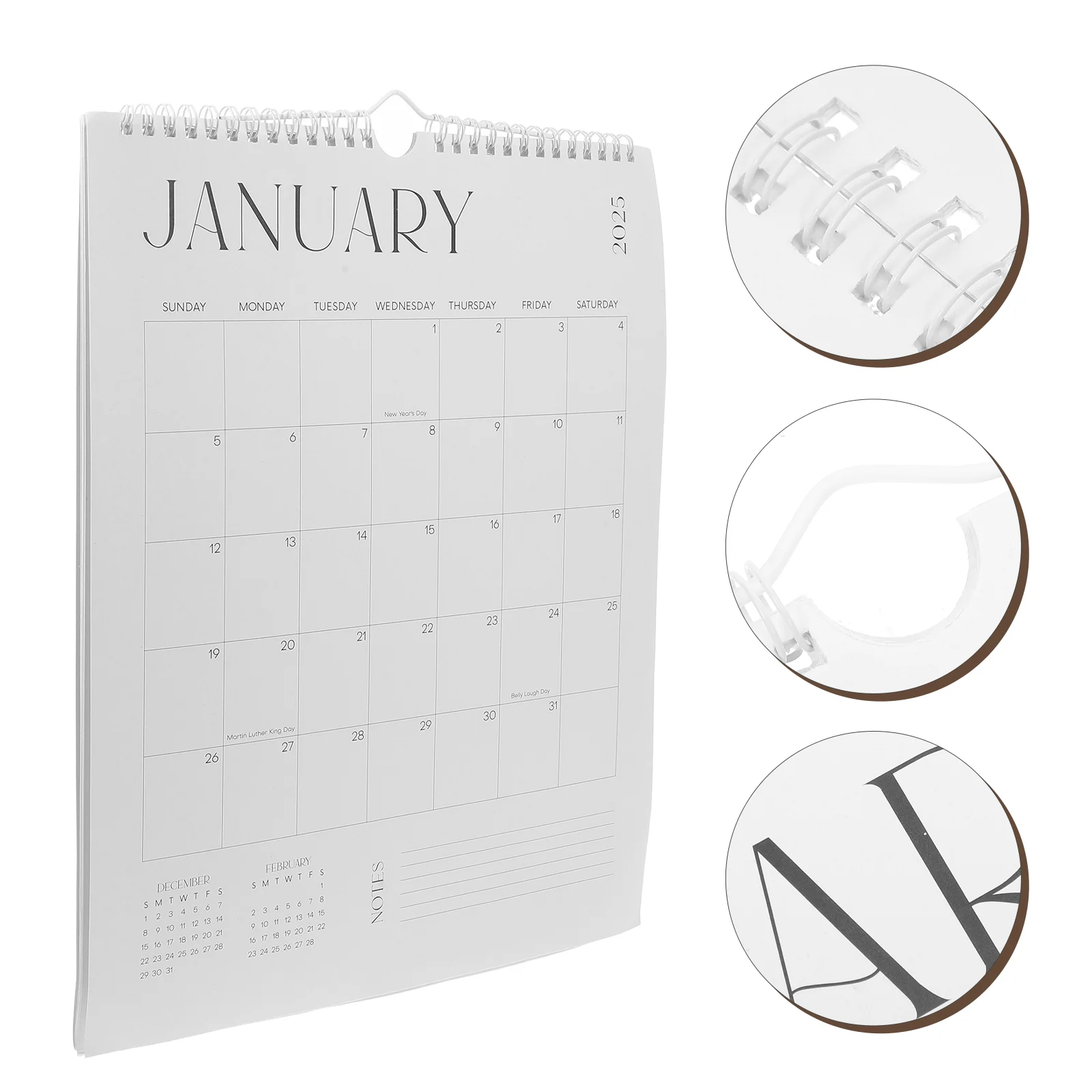 2025 Wall Calendar Vertical Display Flip for Classroom Calendars Clear Foldable Dry Erase Refrigerator Small Hanging Large