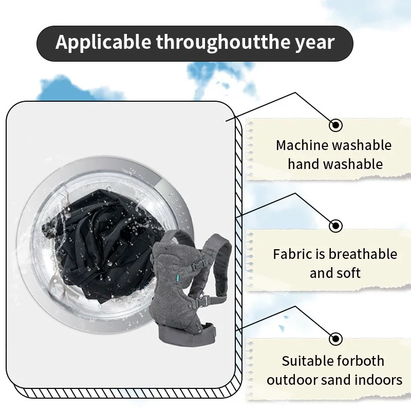 Cabestrillo frontal para recién nacido, Correa multifuncional Convertible y lavable a máquina, cinturón ajustable infantil