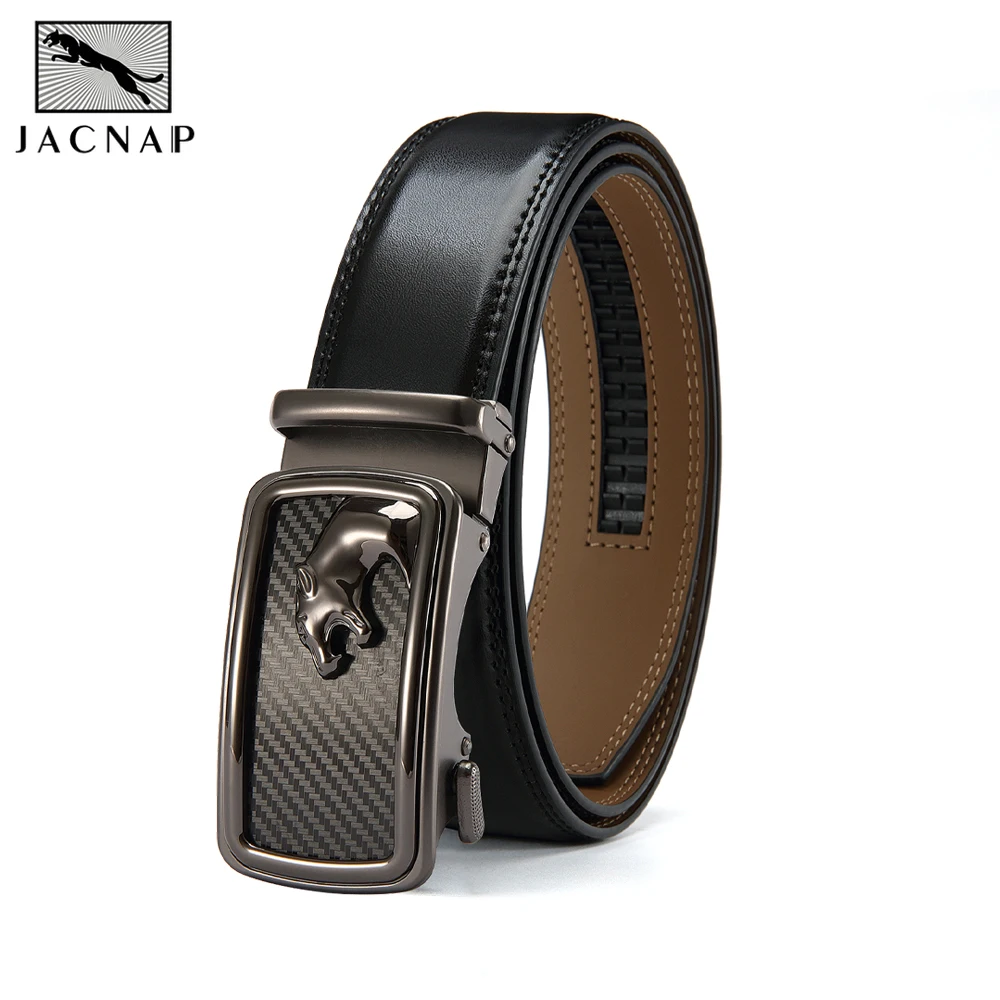 

Men Leather Belt Metal Automatic Buckle Brand High Quality Luxury Belts for Men