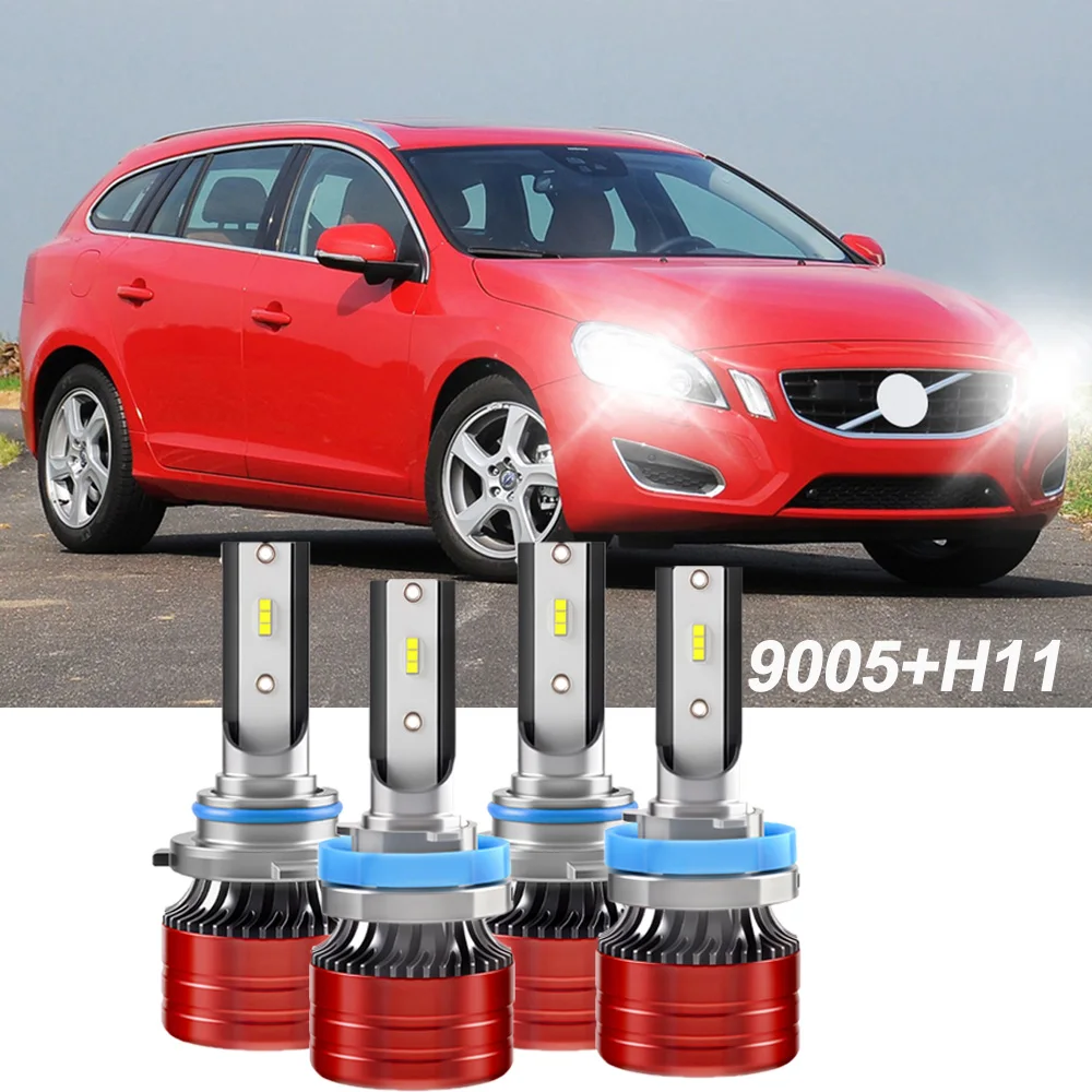

Car Led headlights 9005 H11 Hi/Lo Beam 900% Brightness 6500K 3570 CSP Chips 40000LM Turbo Fan LED Headlamp Real 1:1 Mini Size