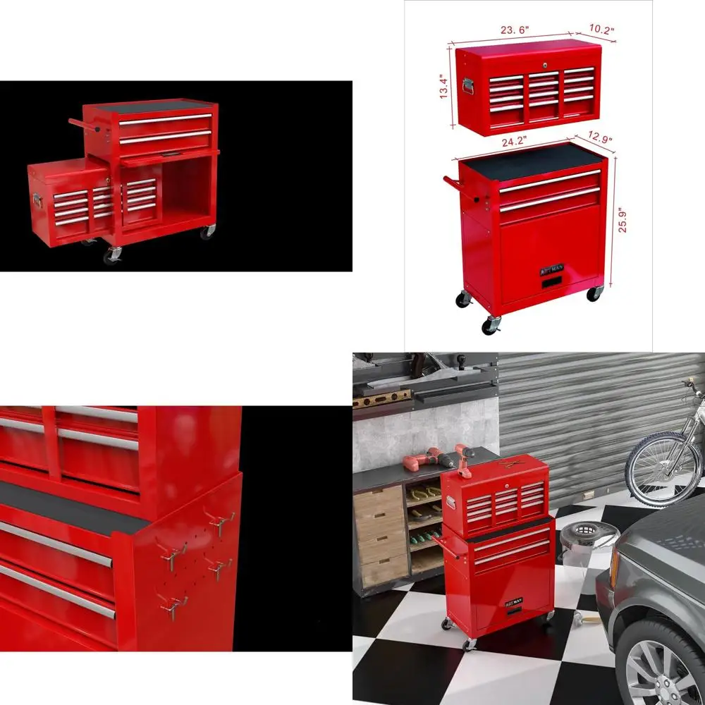 

Комод для инструментов с 8-мя ящиками и шкафом для хранения большой емкости