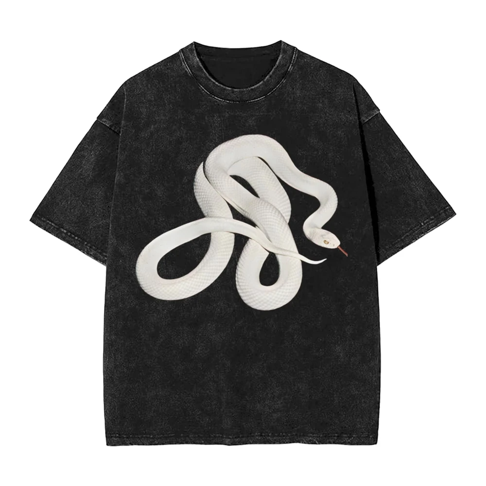 Washed  New Arrival Mens Clothes Tee Shirt Homme Graphic T-Shirts Men Tshirt for Men Ropa Hombre Deftones Snake Singer Printed