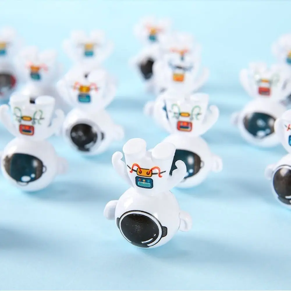 

10pcs Spaceman Inverted Mini Tumbler Toy Swing Relieve Pressure Spaceman Astronaut Tabletop Bauble Mini Cartoon Desktop Toy