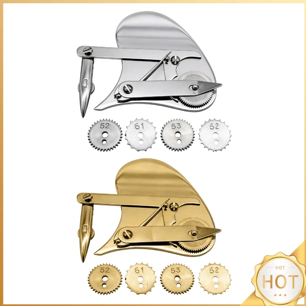 Technical Drawing Ruling Pen Gear Mechanism 4 Brass Wheels Alloy Body Scoring Embossing Set