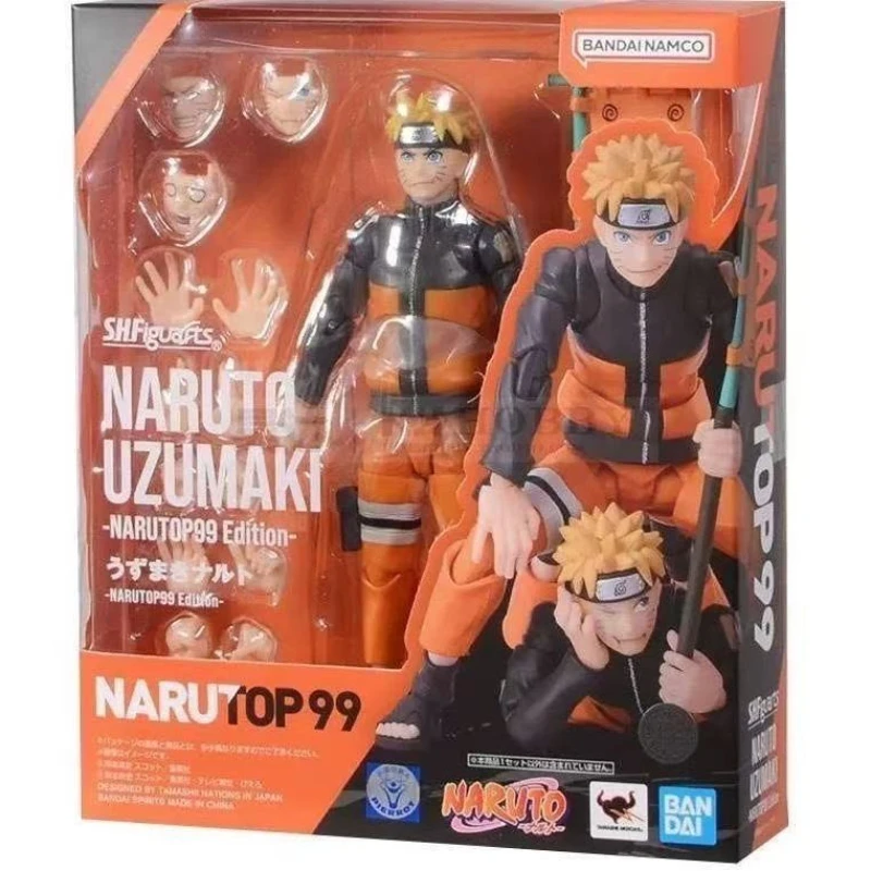 

BANDAI Naruto, оригинальная фигурка коробки SHF Naruto, серия Uzumaki Naruto — издание NARUTOP99, коллекция периферийных устройств аниме, подарки