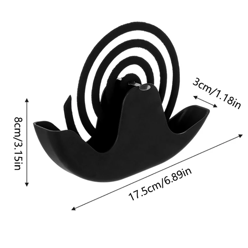 1 шт., держатель катушки от комаров с улитками и подносом, спираль в скандинавском стиле, летний день, пластиковый репеллент от комаров, подставка для благовоний, тарелка для дома