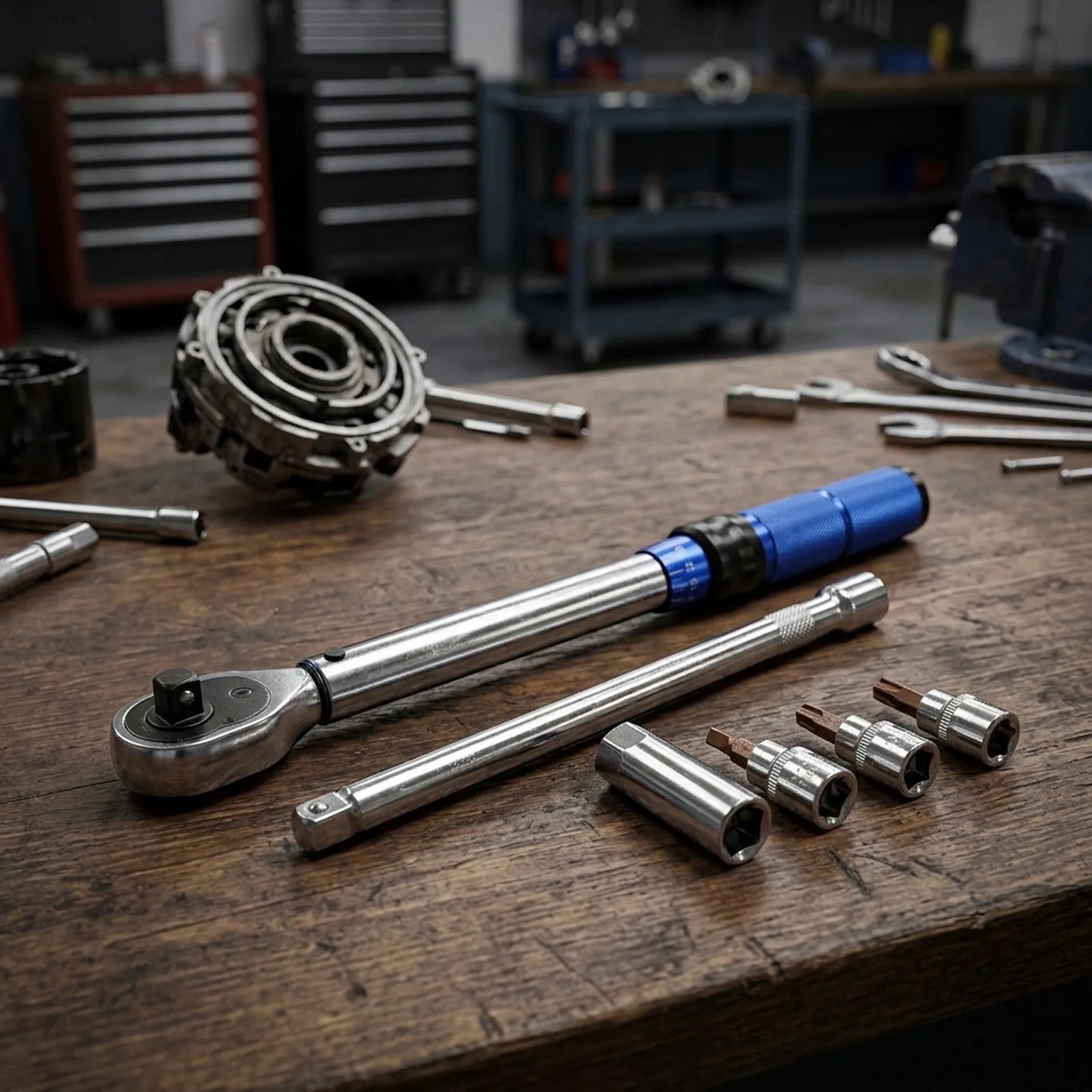 For Motorcycles Precision Torque Tool Torque Wrench Set For Mechanics for versatile Automotive Torque Wrench Kit 3 Accuracy