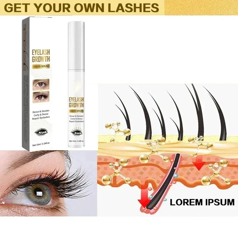 3o soro de crescimento de cílios 7 dias natural intensificador de cílios mais cheio mais grosso produtos de tratamento de cílios maquiagem de cuidados com os olhos