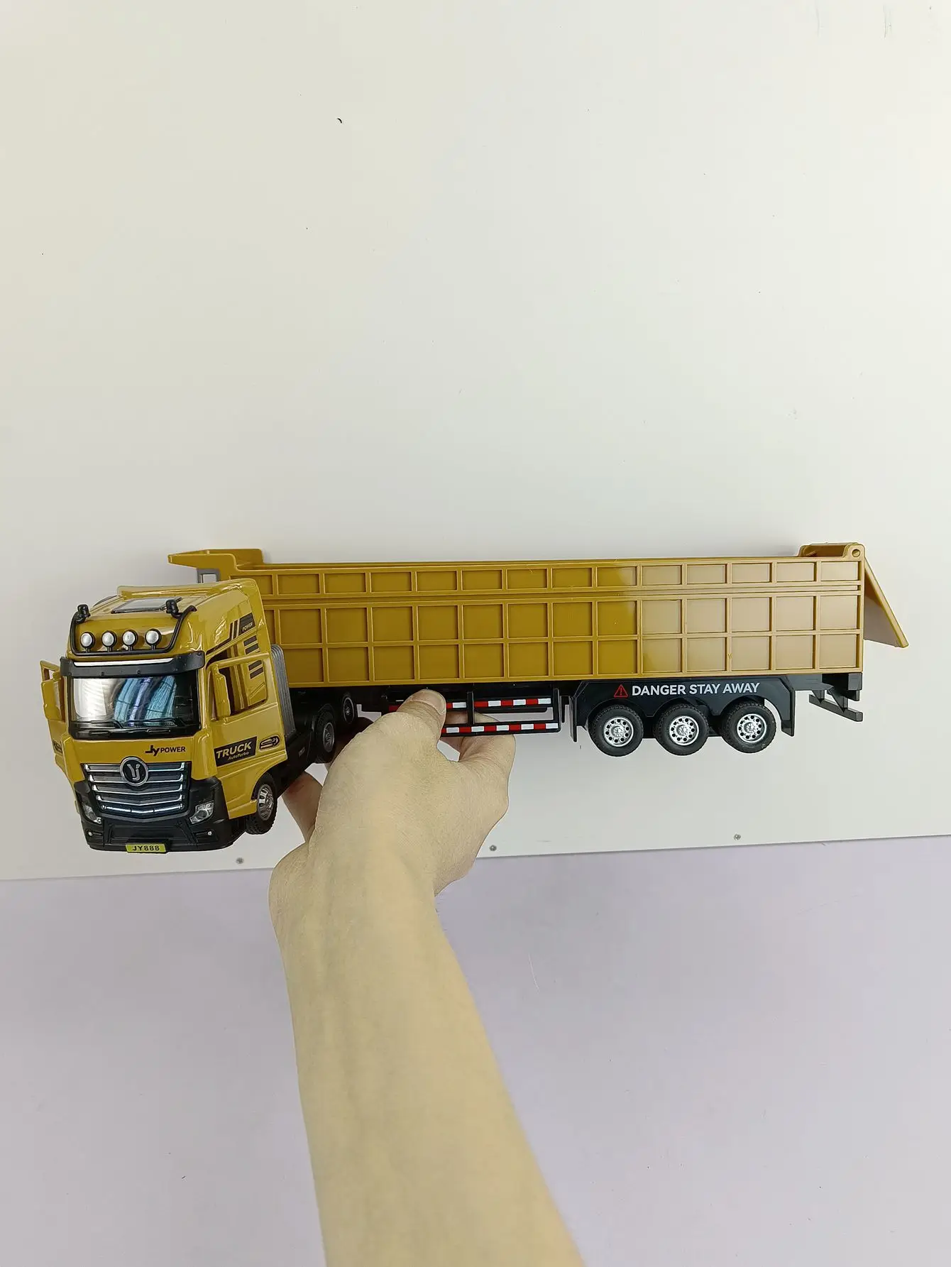 1/50 Trailer Dump Truck Metal Diecast Alloy Toy Car Model Gift For Boys Children Kids Toys Vehicles Hobbies Collection