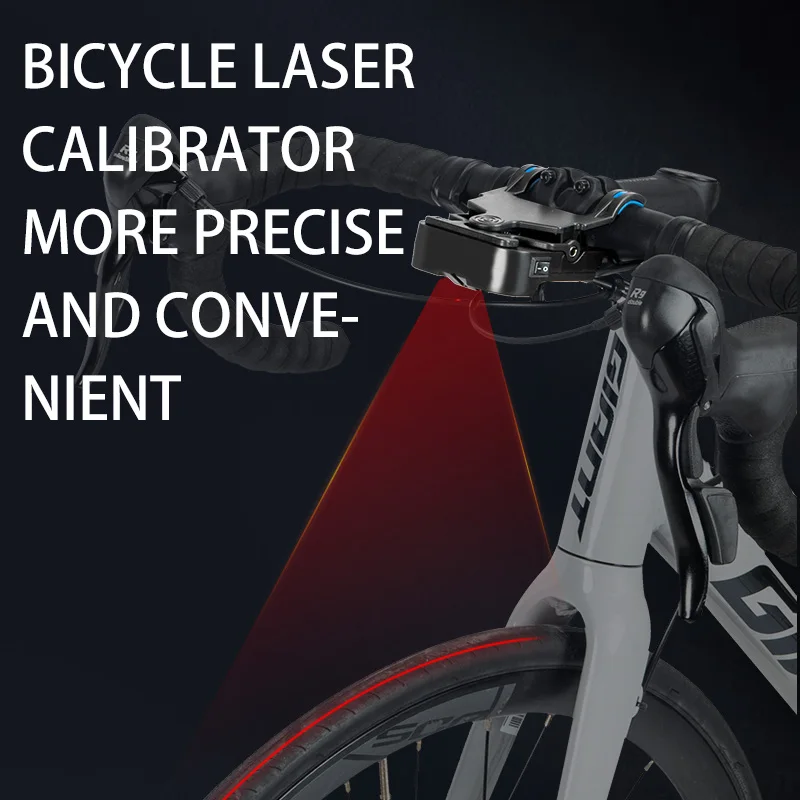 Bike Seat Calibrator Bike Tool Bicycle Handlebar Laser Aligner Seat Center Adjuster Measurement Tool Aligning Indicator Tool