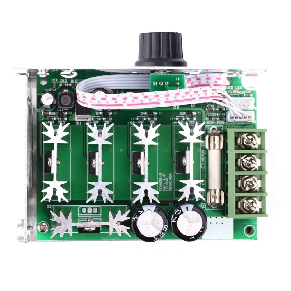 12V-80V Input Voltage DC Motor Speed Controller Digital LCD Display With Case Variable Speed Regulator Speed Control Knob