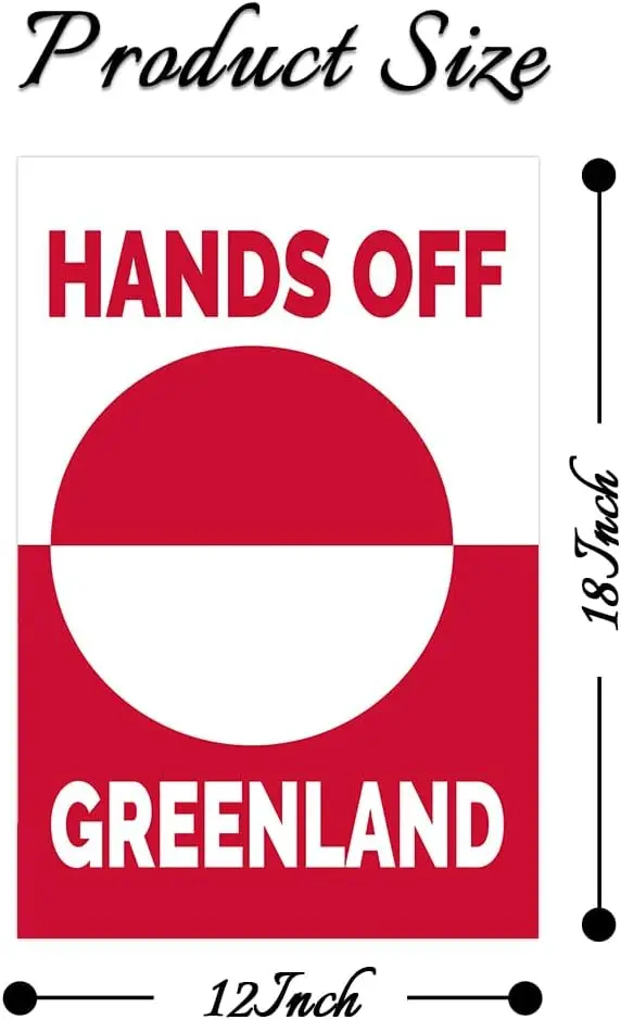 Greenland Garden Flag - 12X18 Inch Double Sided Flag - for Garden Patriotic Balcony Yard Decor (Flagpole Not Included) ZZM