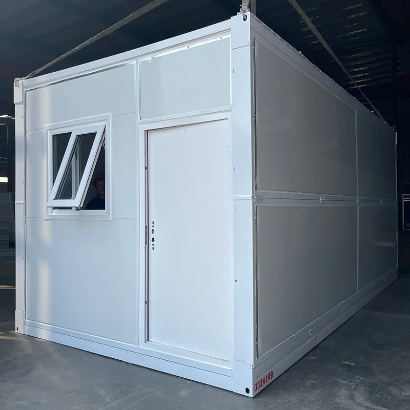 Convenient 20ft Prefabricated Office Container House Quick 5-minute Build 20ft Foldable Design Shop Outdoor Fast Transportable