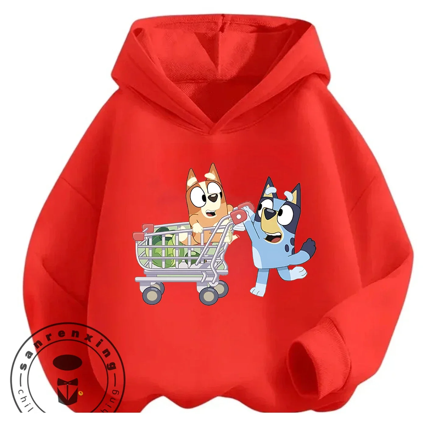 Popular Kids Hoodie Bluey Street Style For Boys Girls Autum…