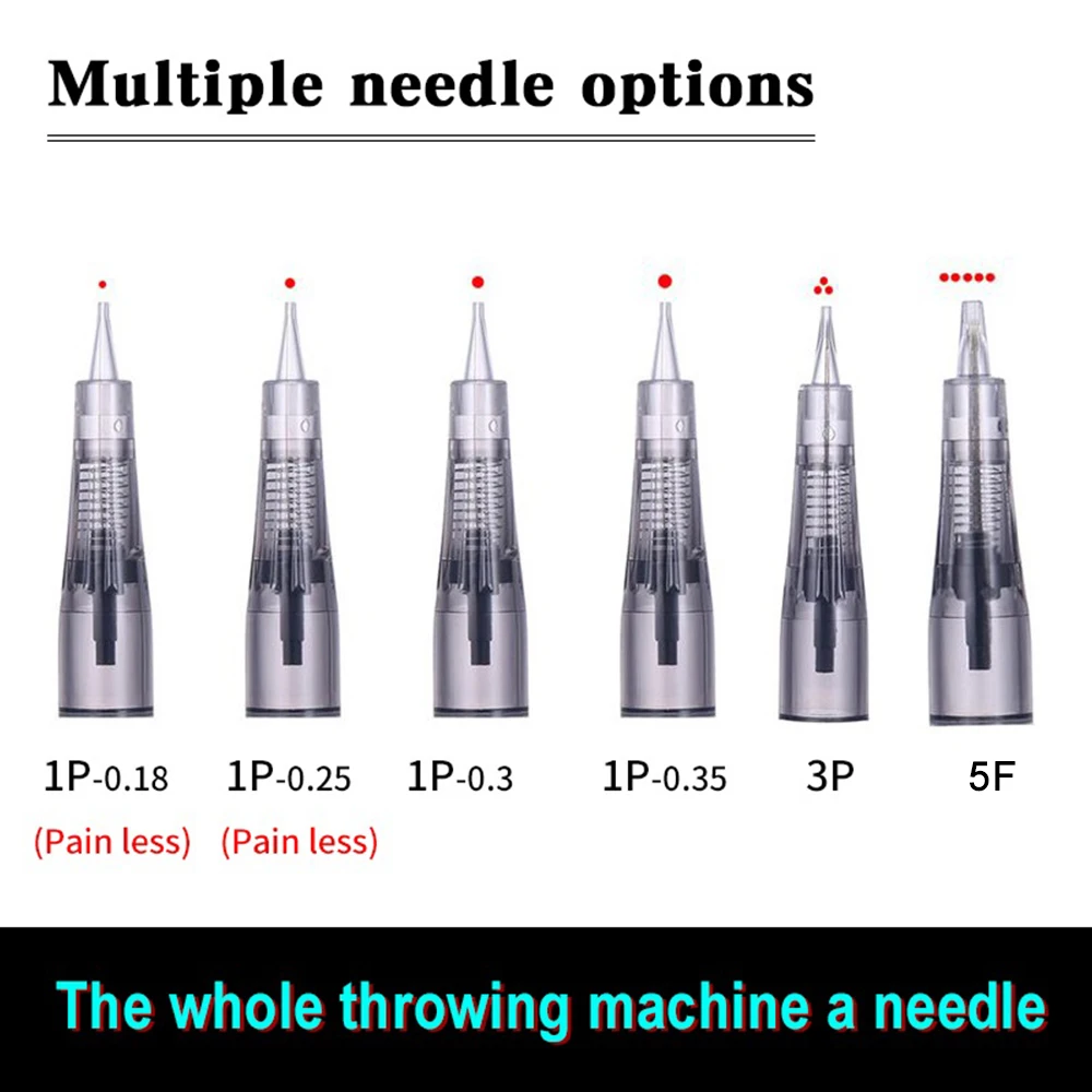 50pcs Disposable Microblading Tattoo Needles Eyebrow Lip Semi-Permanent Makeup Cartridge Needles for Tattoo Pen Tools 1P,3P,5F