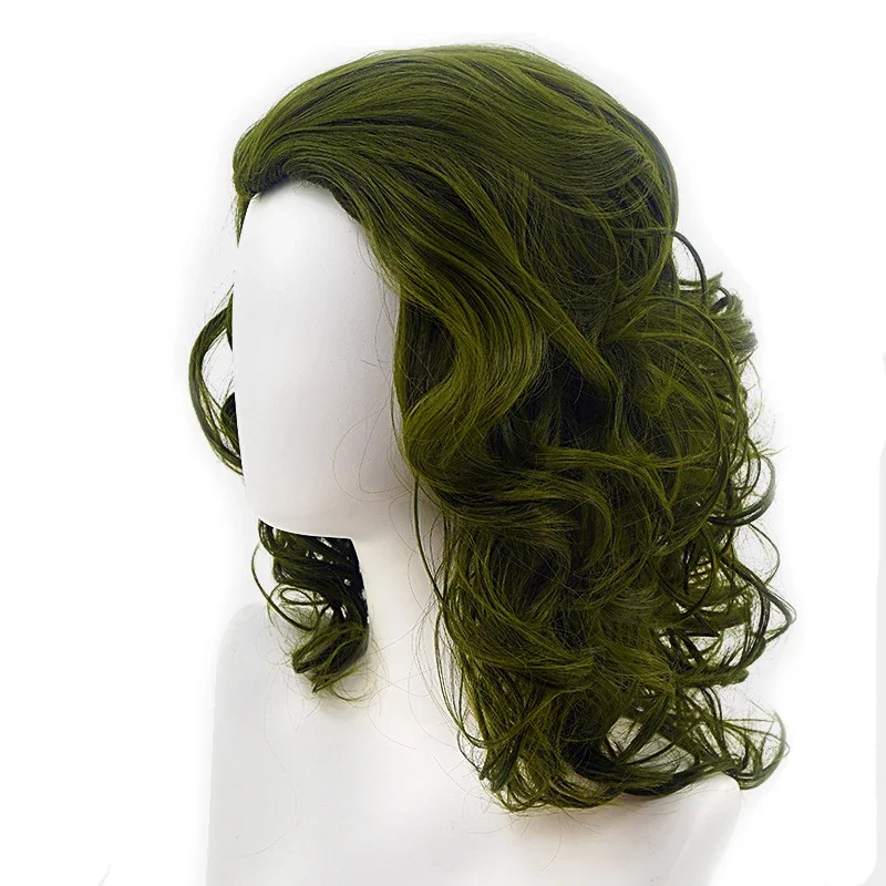 

Мужские парики клоуна Джокера зеленые волнистые парики для косплея из фильма джокер мужской костюм синтетические волосы для Хэллоуина Искусственные парики из волокна высокой температуры