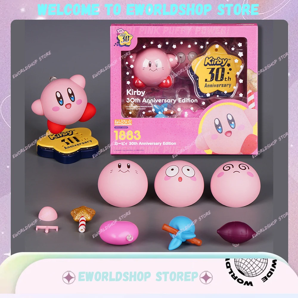 8.5cm Good Smile Kirby 1883 Anime Figure 30th Anniversary Edition Action Figure GSC Clayman Model Toys Ornament Toy Gift for Kid