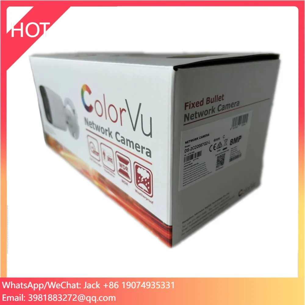 

HIKVISon 4 K ColorVu Fixed Bullet Network Camera DS-2CD2087G2-L(U)