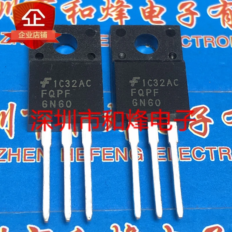 Original 4PCS/ FQPF6N60  TO-220F 600V 5.5A Driving integrated circuit