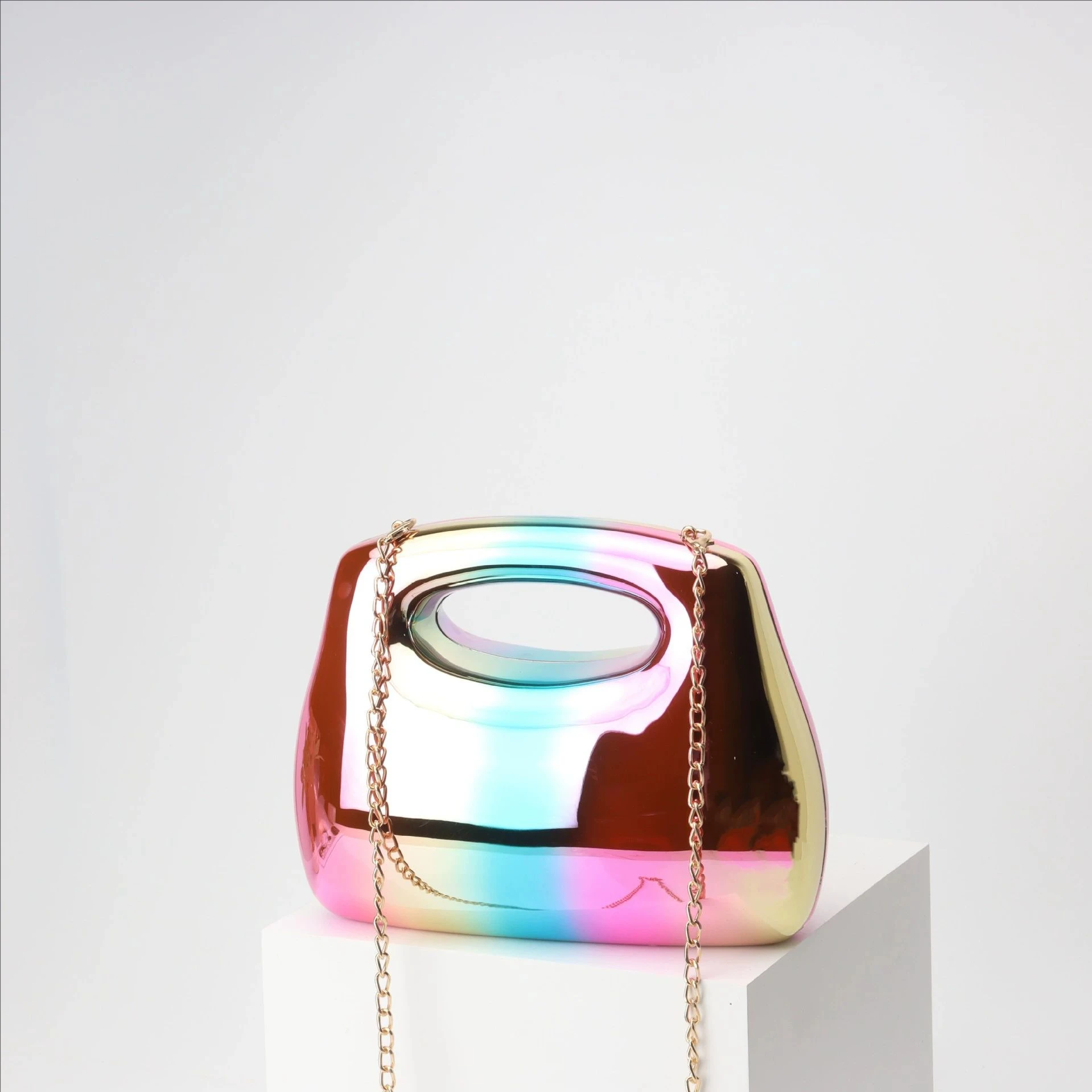 

Золотые акриловые женские сумки-хобо, роскошные дизайнерские прозрачные пляжные сумки, званый ужин, свадьба, вечерний клатч с круглой ручкой сверху