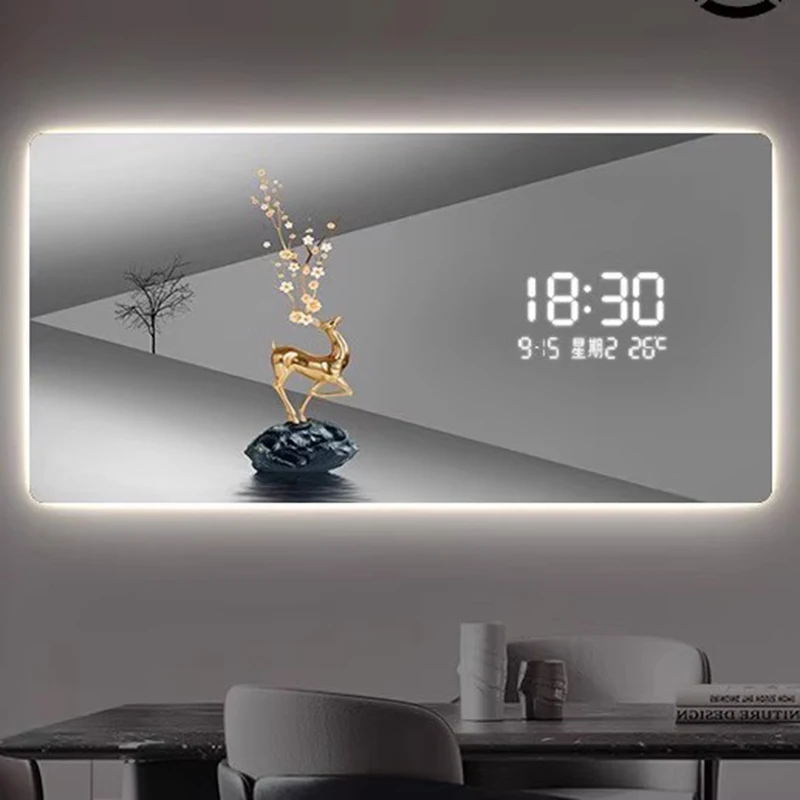 For Premium Original Wall Watch Clock Electronic Smart Classic Bedroom Wall Clock Digital Luxury Reloj Pared Living Room Decor